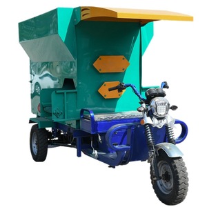 Camión Mezclador de Alimentos Eléctrico para Ganadería, Tractor Multifuncional de 3 Ruedas con Placa de Acero y Toldo - Product Image 4