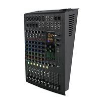 Console d'enregistrement audio de mélangeur DJ stéréo USB professionnel à 8 canaux pour les performances sonores en direct et la production musicale
