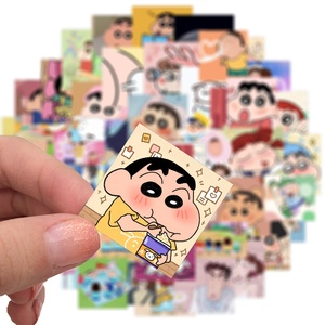 50 Uds lindo Crayon <span class=keywords><strong>Shin</strong></span> <span class=keywords><strong>Chan</strong></span> pegatina de dibujos animados para niña calcomanía de papel Notebook calendario vinilo Japón decoración Anime <span class=keywords><strong>pegatinas</strong></span> - Product Image 4