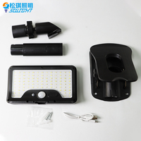 Lampe à clip solaire multifonction portable IP65, éclairage d'allée, lumière solaire LED de jardin extérieure