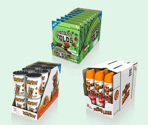 Holidaypac Fabriek Groothandel Energie Food Bars Verpakking Proteïne Bars Verpakking <span class=keywords><strong>Display</strong></span> Doos Snoep <span class=keywords><strong>Display</strong></span> Dozen - Product Image 2