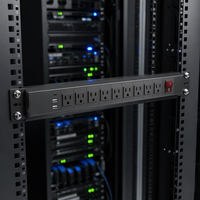 Prise de courant femelle UK AU US en aluminium pour équipement PDU avec prise 13A, ports USB, protection IP20 pour câble PDU, usage industriel