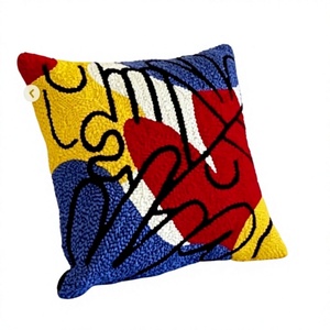 Abstract Tufted <b>Throw</b> Boho White Color Pillowcase Home Decorative 45*45cm Square Cushion Cove Eco-Friendly Custom OEM Wholesale - Product Image 1