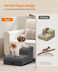 Escalera para Perros Feandrea, <span class=keywords><strong>Escaleras</strong></span> Interiores para Perros <span class=keywords><strong>Pequeños</strong></span> de 2 Peldaños con Base Antideslizante - Product Image 2