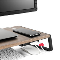 Ikatak Nieuwe Computer Pc Riser Desktop Hout Monitor Stand Met Usb Hub