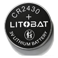 Batería de Botón de Litio Litobat 3V CR2016/CR2025/CR2430 para Control Remoto, Juguetes, Llaves de Coche, Placa Base de Ordenador, Reloj