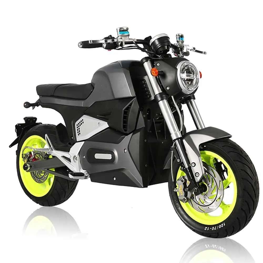 Fabrika doğrudan tedarik yenilik iki tekerlek yüksek hızlı elektrikli Supermoto motosiklet