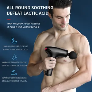 HB-001 di vendita a caldo pistola per massaggio fasciale in tessuto profondo con Touch Screen a colori massaggiatori a testa compressa a freddo