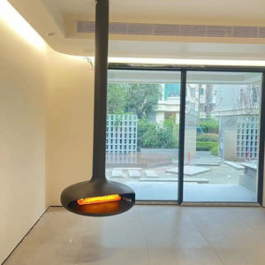 Moderne design binnenhaard van hout, hangende houtkachel voor verwarming op hout en pellets - Product Image 5