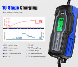 <span class=keywords><strong>Cargador</strong></span> de Batería Inteligente ATEM POWER 4A 6V/12V CA a CC con Pantalla Digital LED y Enchufe Europeo - Product Image 4