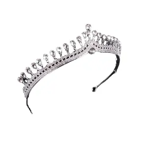 HY Bride crown tiara Crown alloy crystal hair accessories Wedding dress texture is very strong