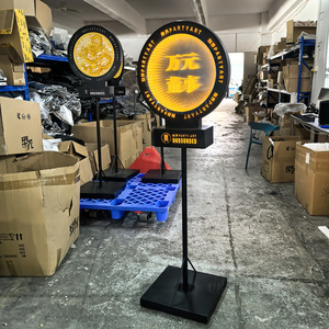 Enseigne néon LED ronde Partyart pour affichage de texte, idéale pour intérieur, KTV, boutique, accessoires d'anniversaire - Product Image 1