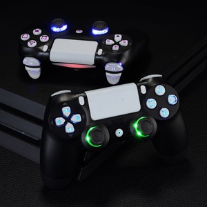 EXtremeRate Game Accessories Illuminated Dpad Thumbstick Trigger Home Face Button Joystick <b>Flash</b> <b>Light</b> Led Kit for PS4 Slim Pro - Product Image 5