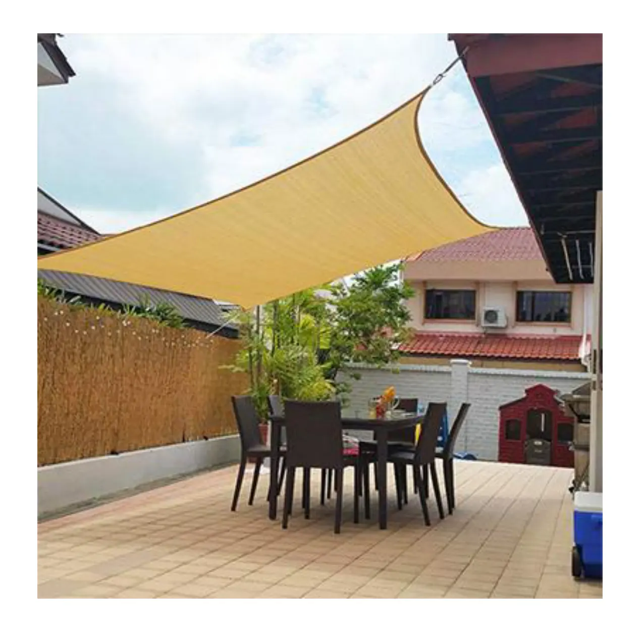 Long Services Life Garden Sun Shade Net Resist Ultraviolet Radiation Sun Shade Sail For Balcony
