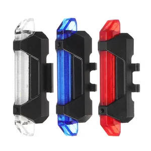 USB充電式警告ライディングテールライトバイクLEDヘッドライトテールライト電動スクーター、防水マウンテンバイクライト付き