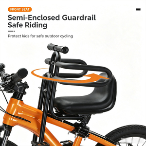 <span class=keywords><strong>Seggiolino</strong></span> Anteriore per <span class=keywords><strong>Bicicletta</strong></span> per Bambini <span class=keywords><strong>con</strong></span> Protezione a Mezza Girotonda e Poggiapiedi per Mountain Bike - Product Image 6