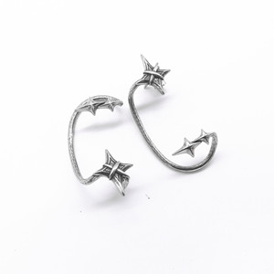 yunnique Fashion <b>Cuff</b> <b>Earrings</b> Star Shape Tibetan Silver Stainless Steel Party Unisex Single Ear Clip GZYE-EC1828 - Product Image 3