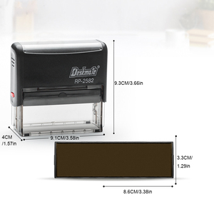 Genuine Deskmate RP-2582 Plastic Square Ink Self-Inking <strong>Stamp</strong> <strong>Return</strong> Seal RP Rectangular Text <strong>Stamp</strong> for Office Use - Product Image 2