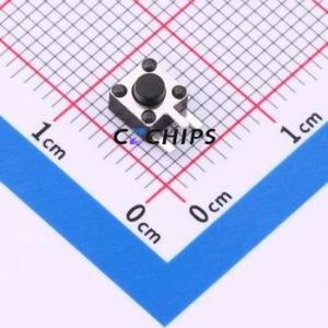 SMG-02B-H038A0 Tactile Switch Bent Lead Through Hole-3P,4.5x4.5mm Switch Single Pole Single Throw Round Button 2.5N 4.5mm - Product Image 1