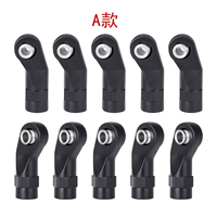 RC Steering Links M4 Nylon Rod Ends with Steel Balls 10PCS/Lot for Axial SCX10 TRX4 TRX6 1/10 1/8 Crawler Accessories