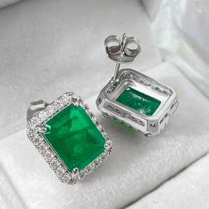 Foxi ต่างหู5A เพทาย925สำหรับสุภาพสตรีมีสไตล์ E2977S - Product Image 2