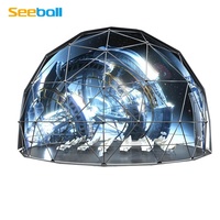 Dôme de projection sphérique Seeball de 8 m de diamètre en PVC blanc OEM/ODM pour cinéma, avec 3D à l'œil nu et pression négative