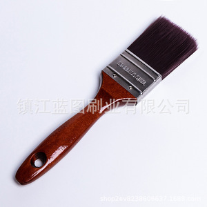 Brochas planas para pintar con fibra abrasiva de pelo de mascota, mango de Hemu, 13-19mm, origen Zhenjiang, para cepillado y limpieza - Product Image 5
