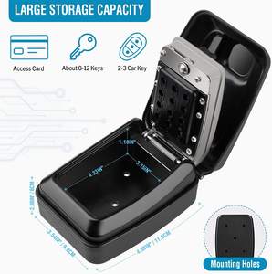 Car Window <strong>Key</strong> Lock <strong>Box</strong> Outside Wall Mounted Combination <strong>Key</strong> <strong>Storage</strong> <strong>Box</strong> Waterproof <strong>Key</strong> Safe <strong>Storage</strong> Lock <strong>Box</strong> - Product Image 5