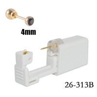 Kit de pistolet de perçage stérile jetable YW avec clous d'oreille, emballé sous blister, pour cartilage, tragus, hélix, nez, outils de perçage