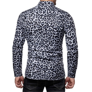 Chemise à manches longues pour <span class=keywords><strong>homme</strong></span> à imprimé léopard, nouvelle arrivée 2025 - Hauts décontractés <span class=keywords><strong>grande</strong></span> <span class=keywords><strong>taille</strong></span> pour le printemps et l'automne, parfaits pour le streetwear - Product Image 6