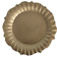 Assiette de Présentation en Plastique PP de 13 Pouces, Luxe, Durable et Réutilisable pour Mariages, Anniversaires, Dîners, Événements Intérieurs et Extérieurs, Fêtes à Domicile - Vente en Gros