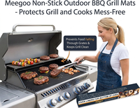 Tapis de barbecue antiadhésifs 100 % pour barbecue au gaz, électrique ou au charbon de bois, 40 x 33 cm