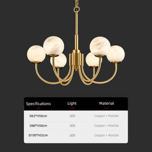 Lámpara de Techo Moderna para Sala de Estar, Sobre la Mesa de Comedor, Minimalista, para Interiores, Restaurante, Lámpara Colgante de Piedra de Nube de Lujo - Product Image 5