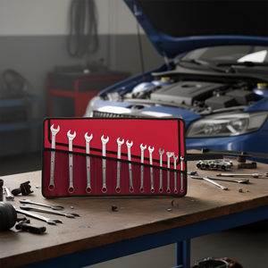 ชุดประแจ 12 ชิ้น ประแจรวมแบบเมตริกในกล่องม้วน สำหรับซ่อมแซมยานยนต์ - Product Image 3