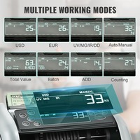 Machine de compteur d'argent VEVOR, compteur de billets avec détection de contrefaçon UV, MG, IR et DD, machine de comptage d'espèces USD et EUR