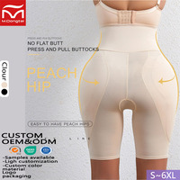Faja Moldeadora de Cintura Alta de Poliamida, Pantalones Cortos Postparto de Doble Capa para Levantar Glúteos y Moldear la Cadera, Transpirables