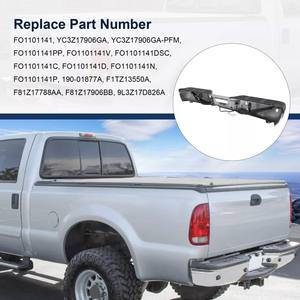 Paraurti Posteriore per Ford F250 F350 Super Duty Fleetside 1999-2007 Cromato con Foro per Sensore FO1103173 - Product Image 3