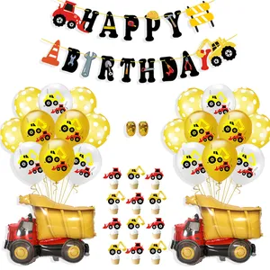 Vendita all'ingrosso trattore festa di compleanno decori-Commercio all'ingrosso dei palloni delle decorazioni della festa di compleanno del bambino dell'aerostato delle automobili dell'elio del trattore di compleanno