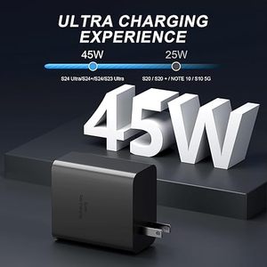 Cargador de pared tipo <span class=keywords><strong>C</strong></span> PD de 45 W carga súper rápida <span class=keywords><strong>USB</strong></span> <span class=keywords><strong>C</strong></span> para Samsung para Galaxy S23 S22 eléctrico con 45 vatios 3,0 almacén de EE. UU. - Product Image 2