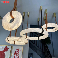 Lampes suspendues en verre de style nordique pour restaurant, salon, chambre à coucher, installation facile, lustre LED