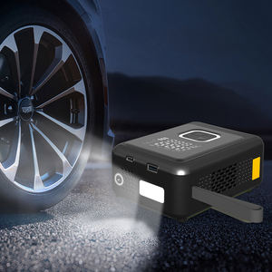 Bomba de ar portátil HF608S para carro <span class=keywords><strong>Mini</strong></span> compressor de ar elétrico 12v <span class=keywords><strong>Jump</strong></span> <span class=keywords><strong>Starter</strong></span> com inflador de ar - Product Image 4