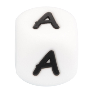 Perles à mâcher en silicone personnalisables pour bébé, perles en silicone sans BPA, perles en vrac avec lettres de l'alphabet - Product Image 4