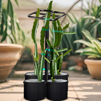 Jh-Mech Klimplant Ondersteuning Tools Stevig En Betrouwbaar 2 Stuks 11.8X47.2 Inch Waterdicht Tuin Metalen Drakenfruit Trellis