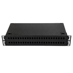 48 cổng lõi sợi quang vá Bảng điều khiển ODF SC/FC/ST/LC Rack mount Hộp thiết bị đầu cuối tùy chỉnh <span class=keywords><strong>19</strong></span> inch trong nhà thép cán nguội - Product Image 1