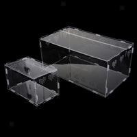 Acrylique Usine Pet Terrarium Reptile Réservoir D'alimentation Insecte Boîte D'élevage Cage