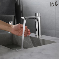 Yake haute qualité en acier inoxydable Chrome capteur automatique robinet sans contact salle de bain intelligente robinet d'eau mitigeurs robinet de bassin