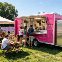 Camion de nourriture mobile pour la bière, remorque de restauration mobile entièrement équipée, chariots à café mobiles d'extérieur, remorques à crème glacée entièrement équipées