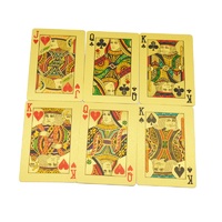 Cartes à jouer personnalisées de poker Gold Edge de haute qualité Matériau en papier de première qualité Nouveau design pour les joueurs professionnels