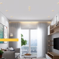 Spot encastré minimaliste en plâtre GU10 7W 10W, 3CCT, dimmable, COB, lampe en plâtre, éclairage de salon, chambre à coucher, vestiaire, plafonnier