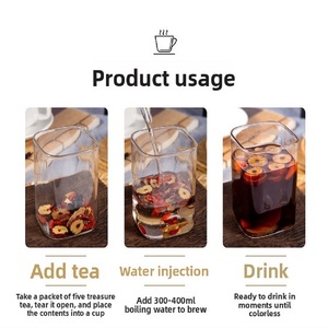 ชาโสมห้าสมุนไพร OEM รสชาติพรีเมียม ผสมผลโกจิเบอร์ จูจูเบ้ มาคา สำหรับบำรุงสุขภาพและเพิ่มสมรรถภาพทางเพศชาย บรรจุกล่องแบบซองชา - Product Image 6